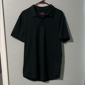 Men's Cuts Black Polo Shirt